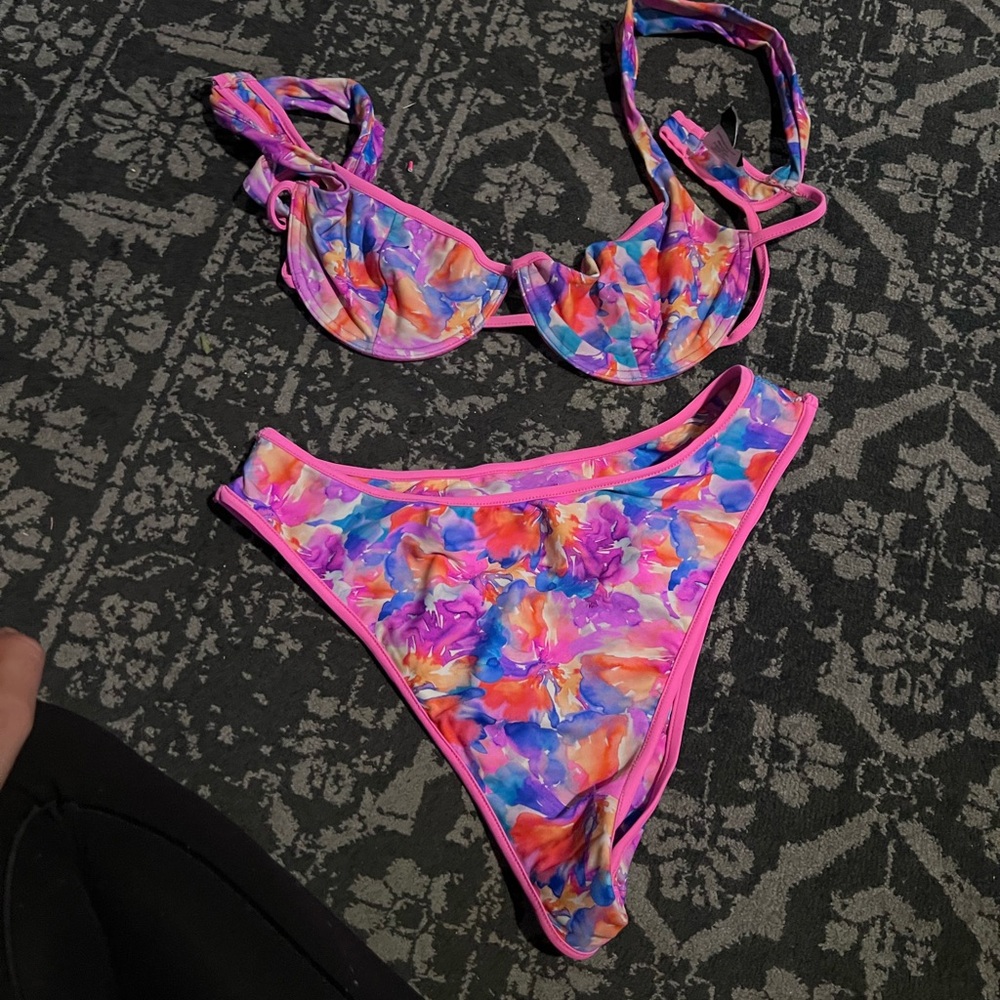 Colorful Floral Bikini Set